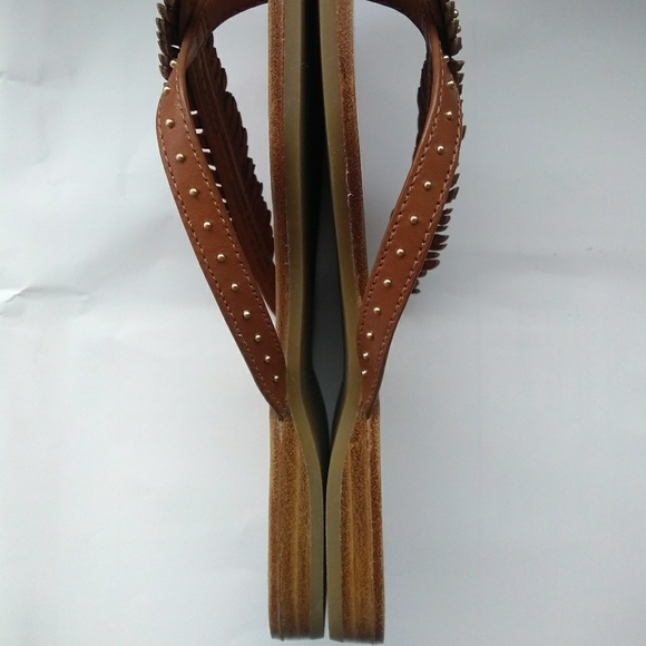 Coach Deni Feather Embellished Flat Sandals Sz5 - Picture 6 of 8